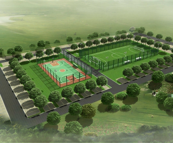 Modern Architectural Bird's-eye View Planning-ID:489614014