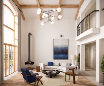 Modern A Living Room-ID:696309094