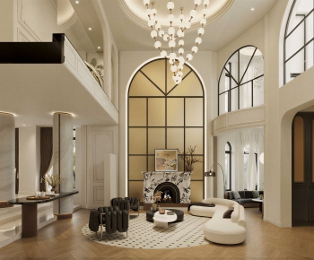 French Style A Living Room-ID:498266946