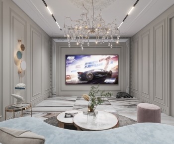 Simple European Style Audiovisual Room-ID:655529024