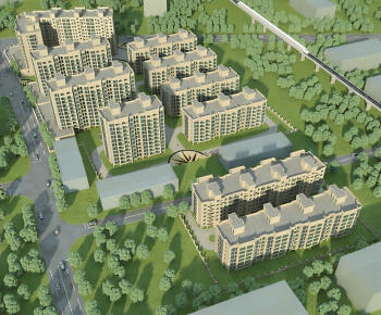 Modern Architectural Bird's-eye View Planning-ID:779993067