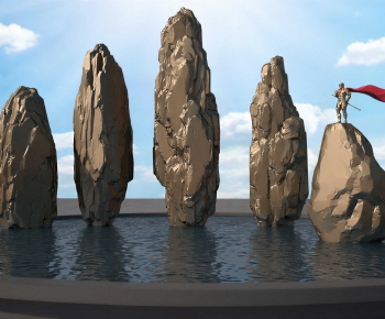 Modern Sculpture Sketch-ID:579910997