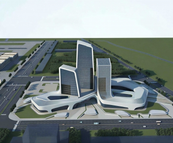 Modern Appearance Of Commercial Building-ID:483308087