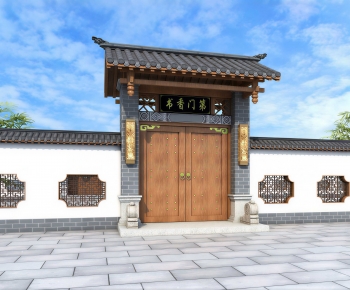 Chinese Style Facade Element-ID:142930033