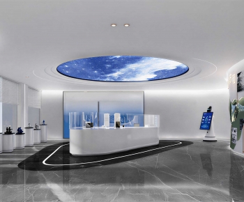 Modern Exhibition Hall-ID:581051115