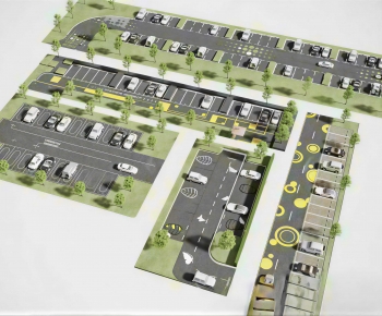 Modern Outdoor Parking Lot-ID:211798915