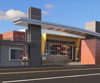 Modern Facade Element-ID:351058969