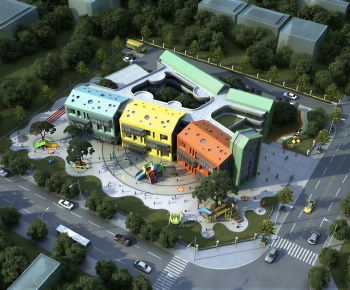 Modern Architectural Bird's-eye View Planning-ID:357466949
