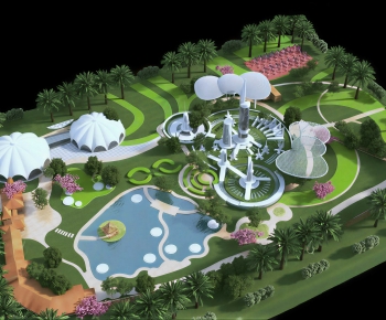 Modern Park Landscape-ID:761559013