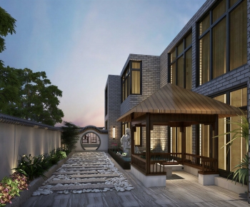 New Chinese Style Courtyard/landscape-ID:308949957