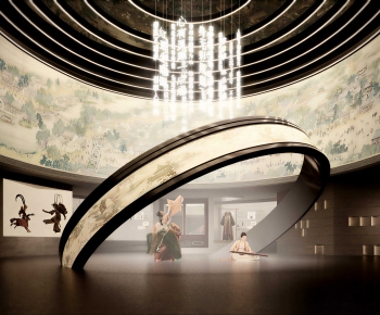New Chinese Style Exhibition Hall-ID:617680572