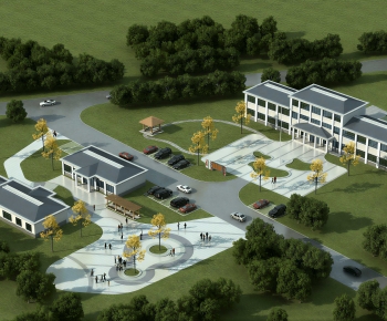 Modern Architectural Bird's-eye View Planning-ID:104692941