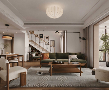 Modern A Living Room-ID:414127112