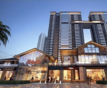 Modern Appearance Of Commercial Building-ID:256665954
