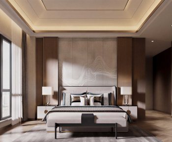 New Chinese Style Bedroom-ID:755050902