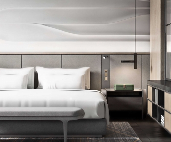Modern Double Bed-ID:769165995