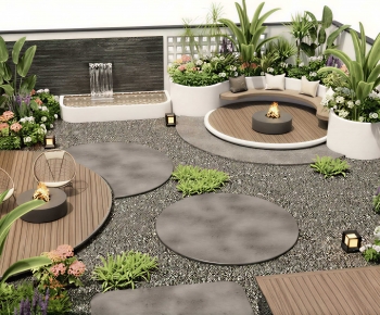 Modern Courtyard/landscape-ID:998852018