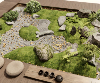 Japanese Style Courtyard/landscape-ID:571621893