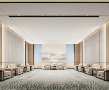 New Chinese Style Office Living Room-ID:702692996