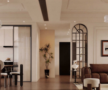 French Style A Living Room-ID:593683964