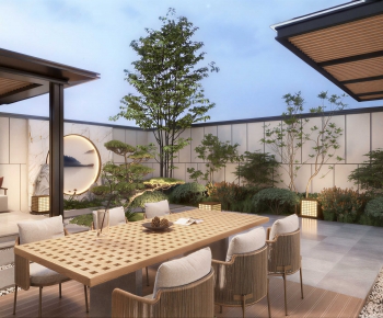 New Chinese Style Courtyard/landscape-ID:756261115