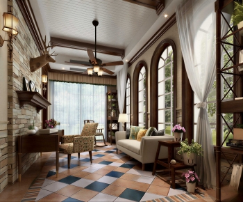 American Style A Living Room-ID:383880155