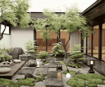 Japanese Style Courtyard/landscape-ID:380700114