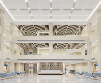 Modern Hospital Hall-ID:913094046