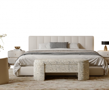 Modern Double Bed-ID:745517024