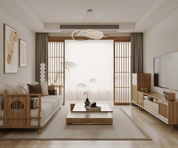 Japanese Style A Living Room-ID:325376035