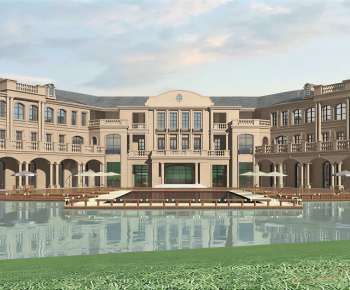 European Style Building Appearance-ID:716350086