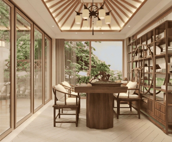 New Chinese Style Tea House-ID:160907989