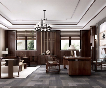 New Chinese Style Manager's Office-ID:271321069