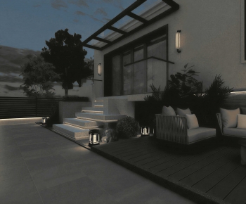 Modern Courtyard/landscape-ID:370220905