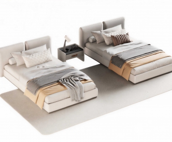 Modern Single Bed-ID:573759085