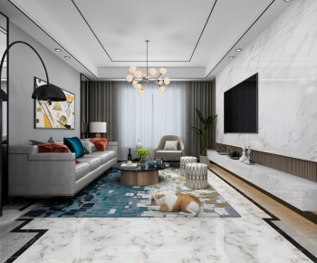 Modern A Living Room-ID:807089097