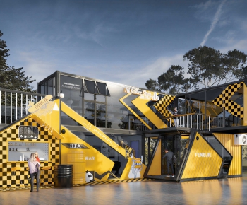 Modern Building Appearance-ID:613506088