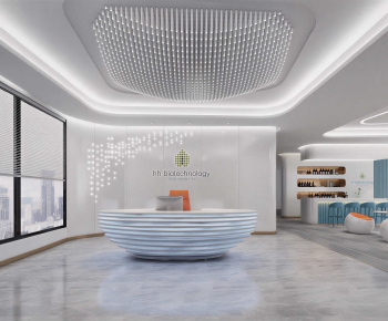Modern Office Reception Desk-ID:753407965