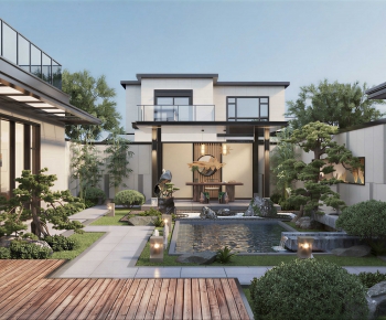 New Chinese Style Courtyard/landscape-ID:315274952