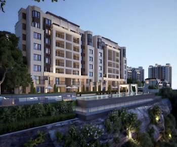 Modern Residential Building-ID:464374072