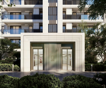 Modern Facade Element-ID:928916934