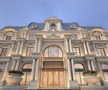 European Style Architecture Of Artistic Style-ID:878189095