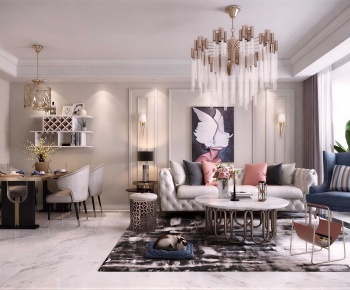 European Style A Living Room-ID:685966977