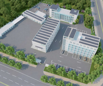Modern Architectural Bird's-eye View Planning-ID:954303038