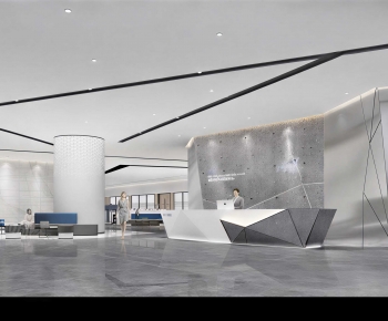 Modern Office Reception Desk-ID:233206036