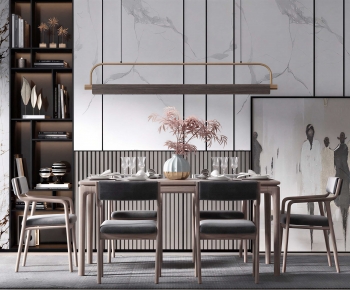 Modern Dining Table And Chairs-ID:299549102