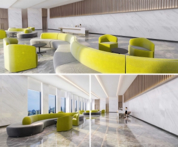 Modern Office Reception Desk-ID:975404028