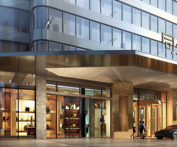 Modern Facade Element-ID:129590035