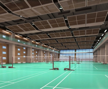 Modern Indoor Badminton Court-ID:240605122