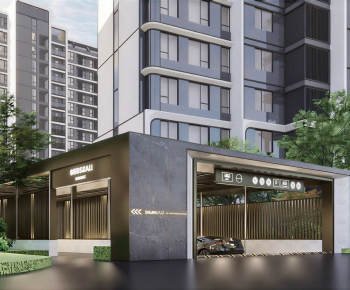 Modern Facade Element-ID:622535942